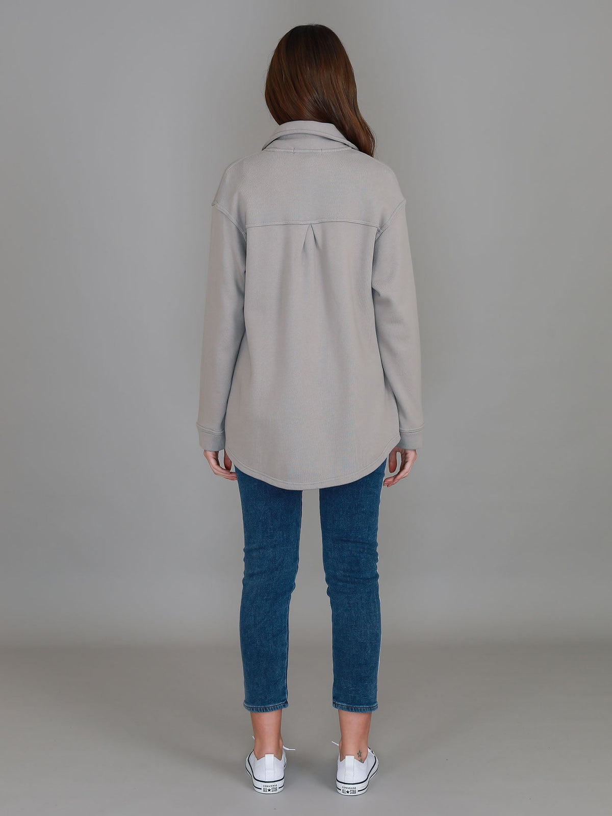 Berwick | Women's Oversized Shacket – Cotton French Terry