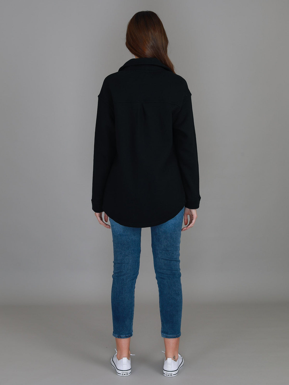 Berwick | Women's Oversized Shacket – Cotton French Terry