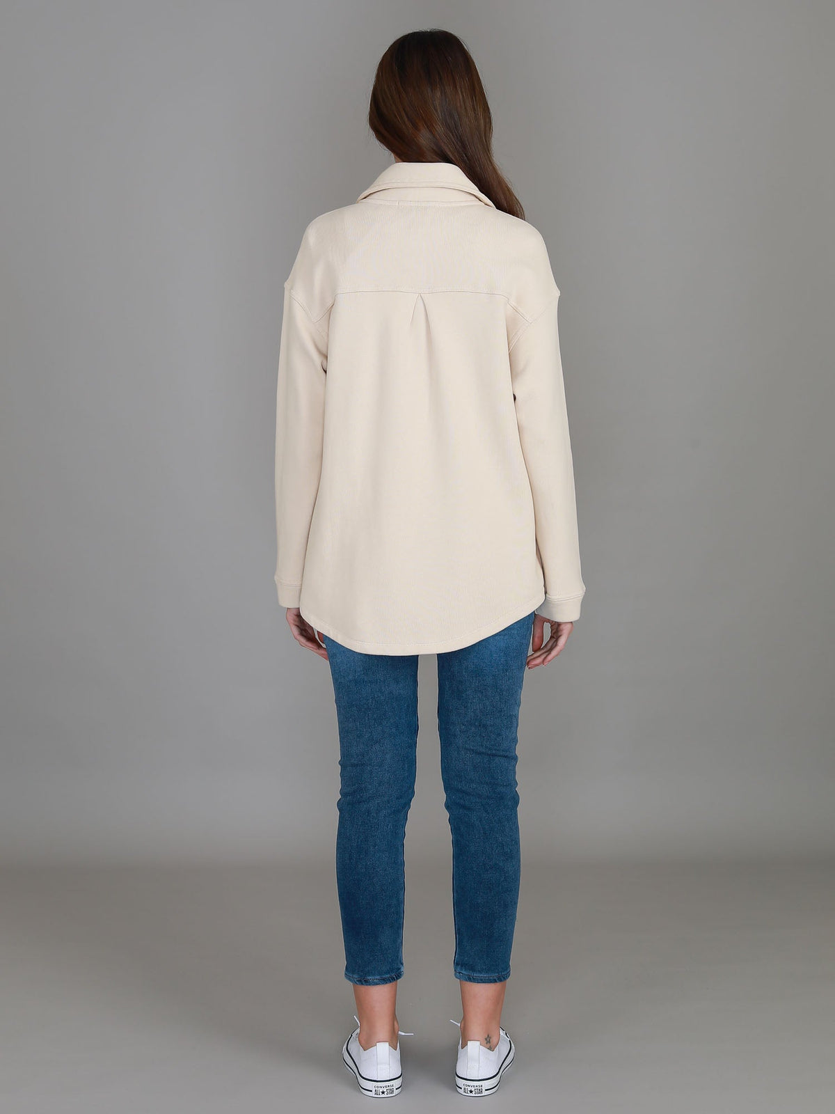 Berwick | Women's Oversized Shacket – Cotton French Terry