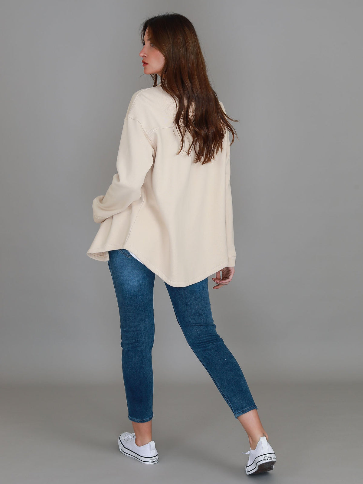 Berwick | Women's Oversized Shacket – Cotton French Terry