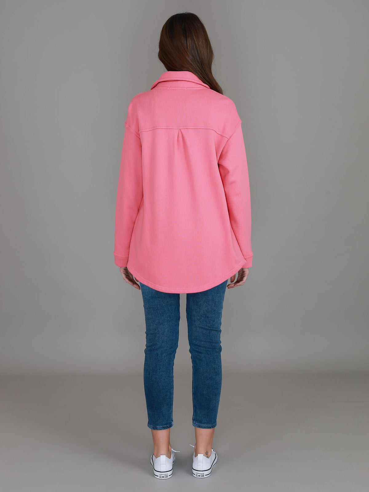 Berwick | Women's Oversized Shacket – Cotton French Terry