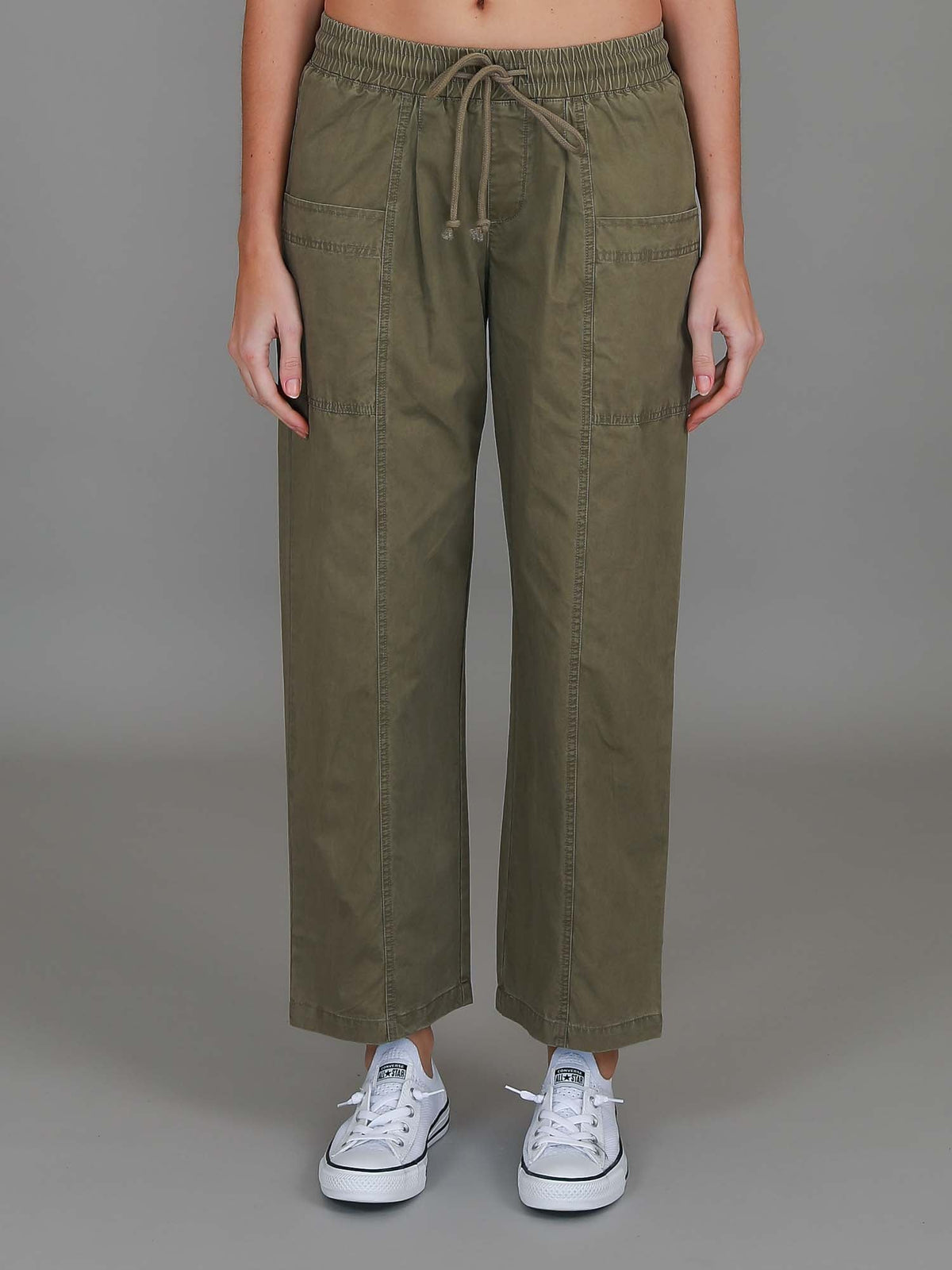 Marcia | Women's Straight Leg Utility Jogger – Cotton Twill