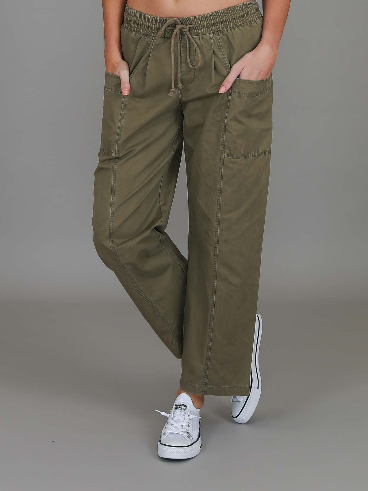 Marcia | Women's Straight Leg Utility Jogger – Cotton Twill