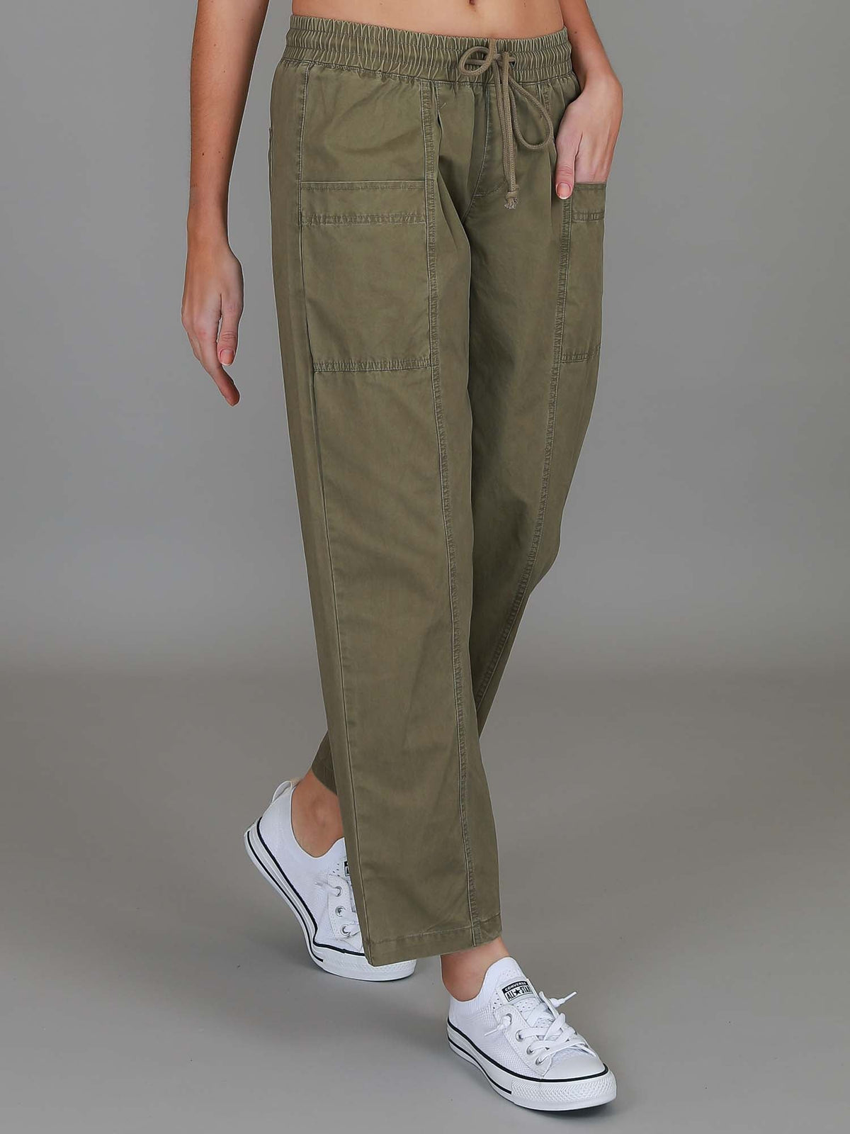 Marcia | Women's Straight Leg Utility Jogger – Cotton Twill