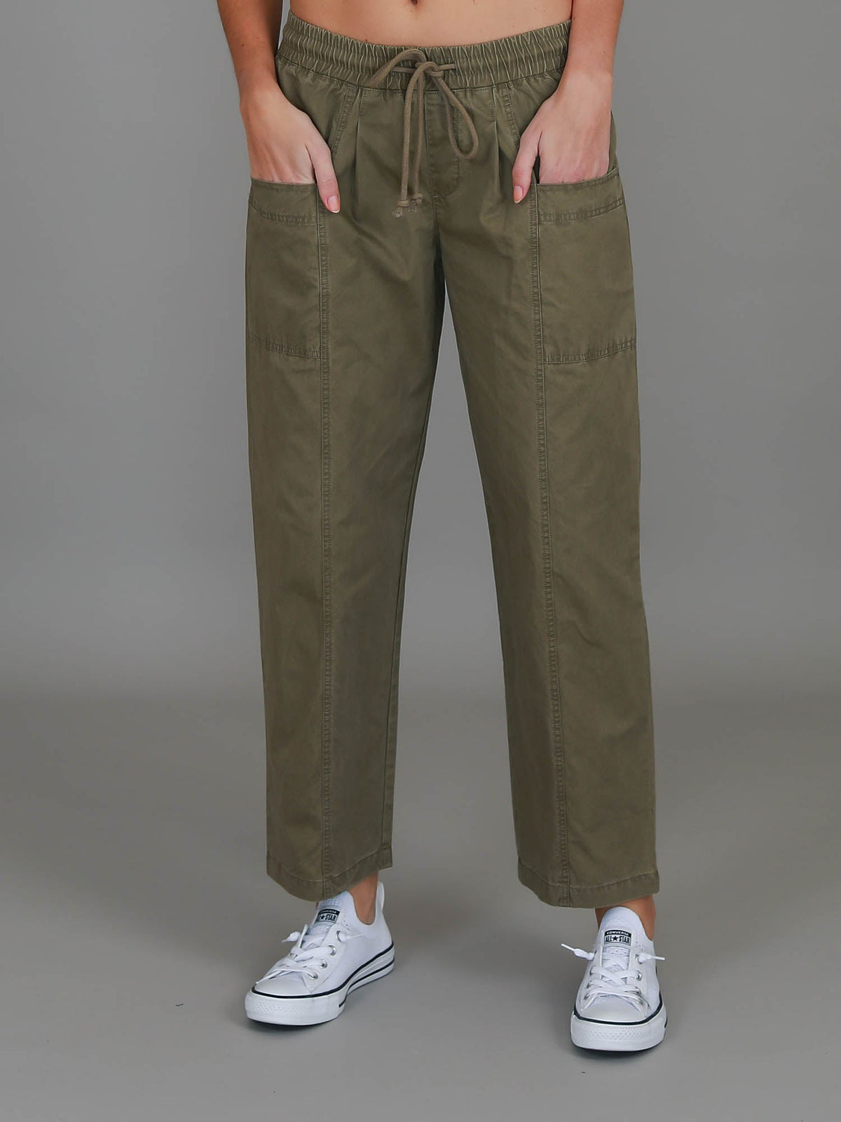 Marcia | Women's Straight Leg Utility Jogger – Cotton Twill