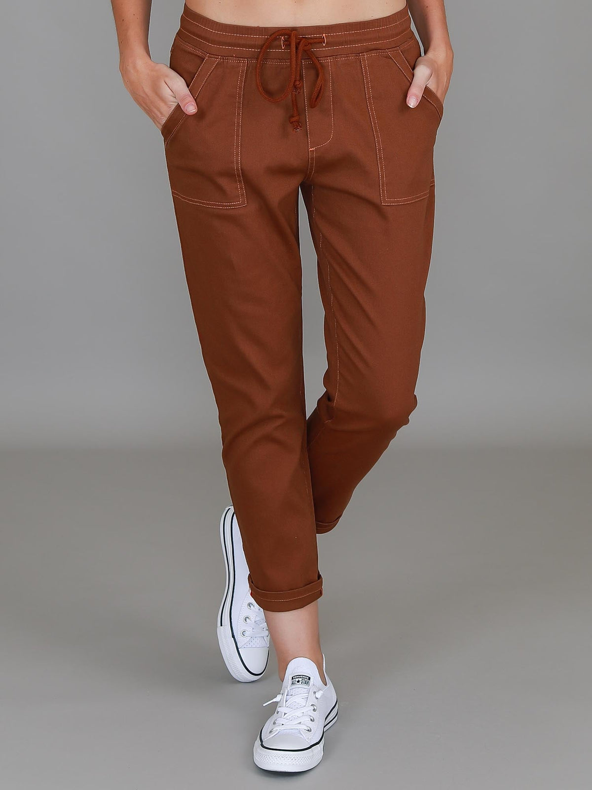 Augusta | Women's Stretch Chino Joggers – Cotton Twill