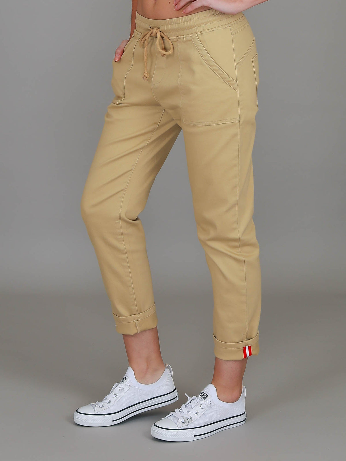 Augusta | Women's Stretch Chino Joggers – Cotton Twill
