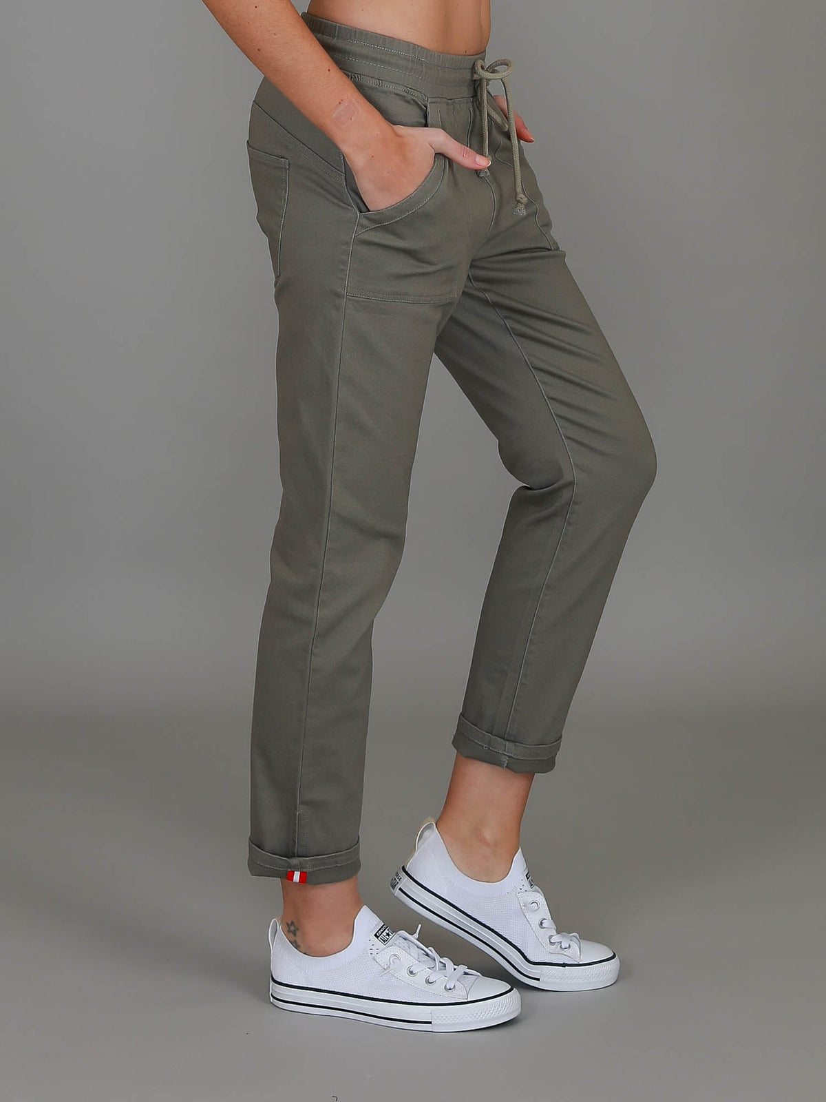 Augusta | Women's Stretch Chino Joggers – Cotton Twill