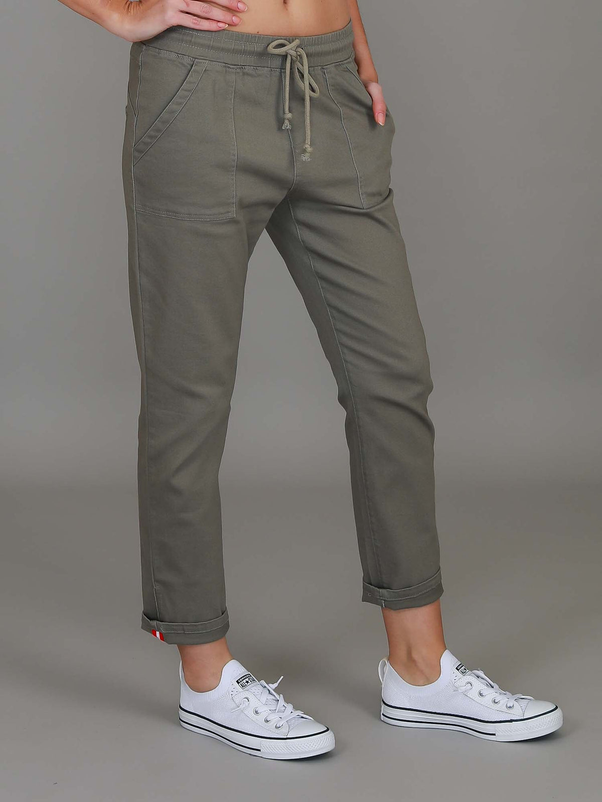 Augusta | Women's Stretch Chino Joggers – Cotton Twill
