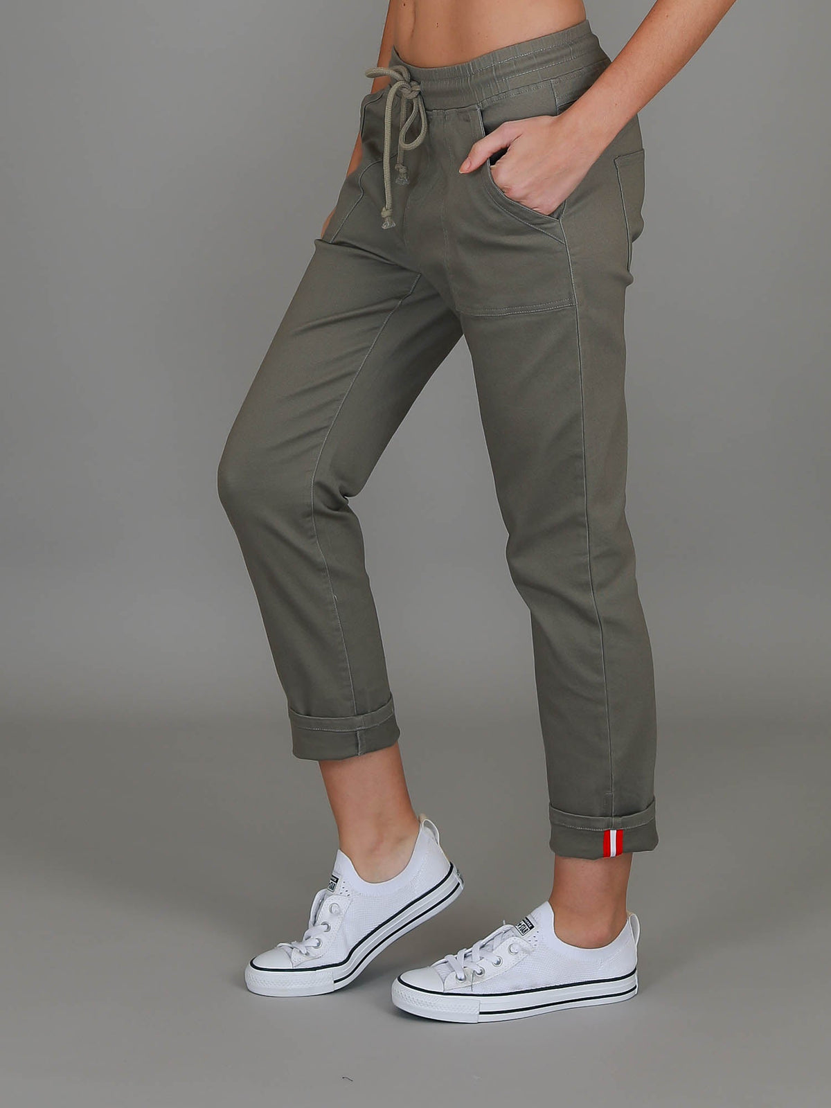 Augusta | Women's Stretch Chino Joggers – Cotton Twill