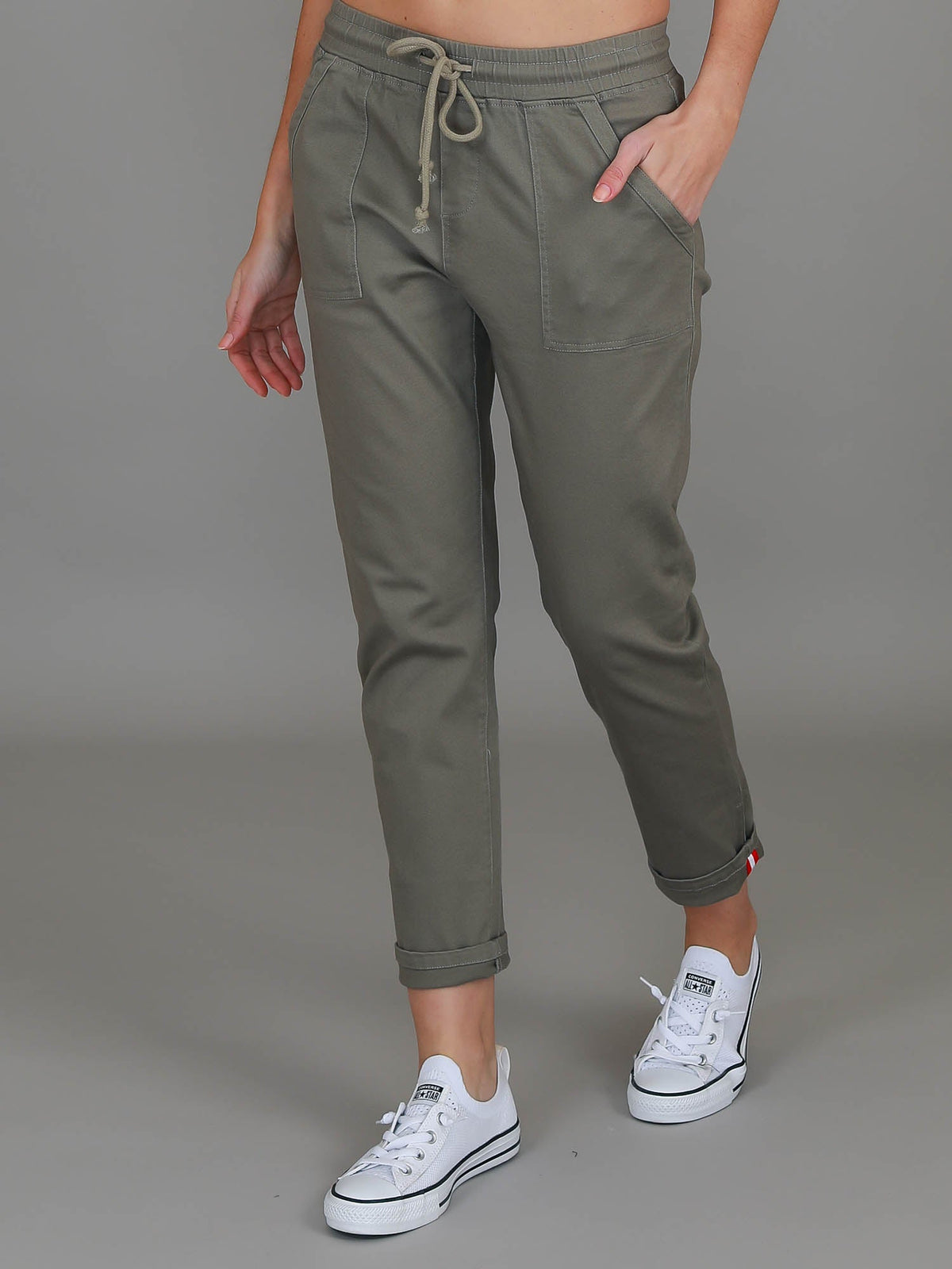 Augusta | Women's Stretch Chino Joggers – Cotton Twill