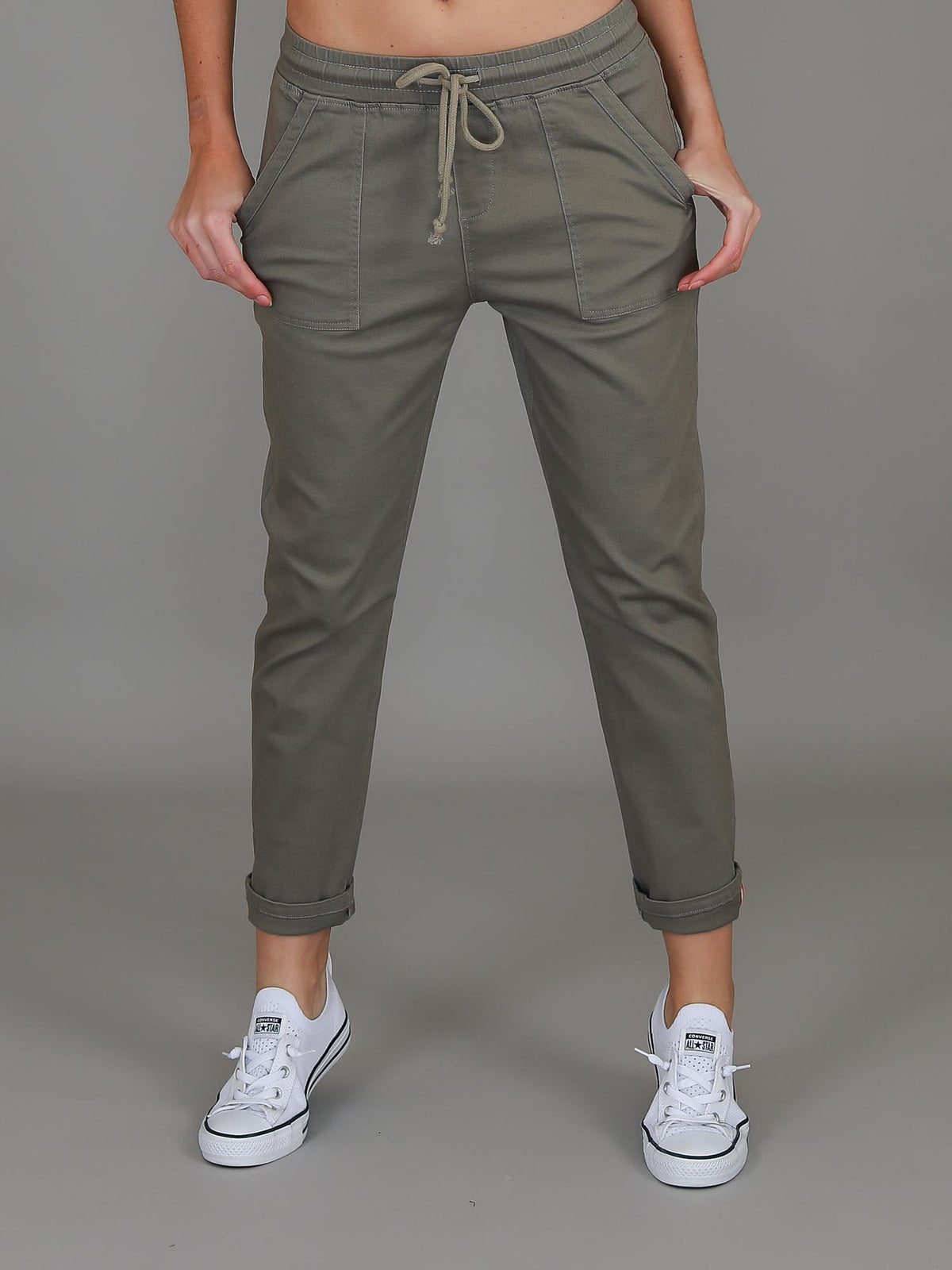 Augusta | Women's Stretch Chino Joggers – Cotton Twill