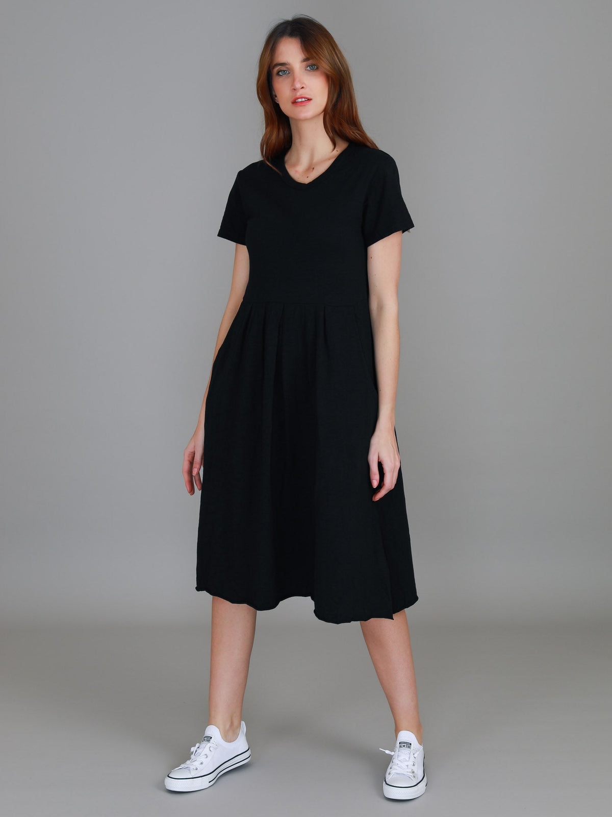 Nala | Women's Midi T Shirt Dress – Cotton Jersey