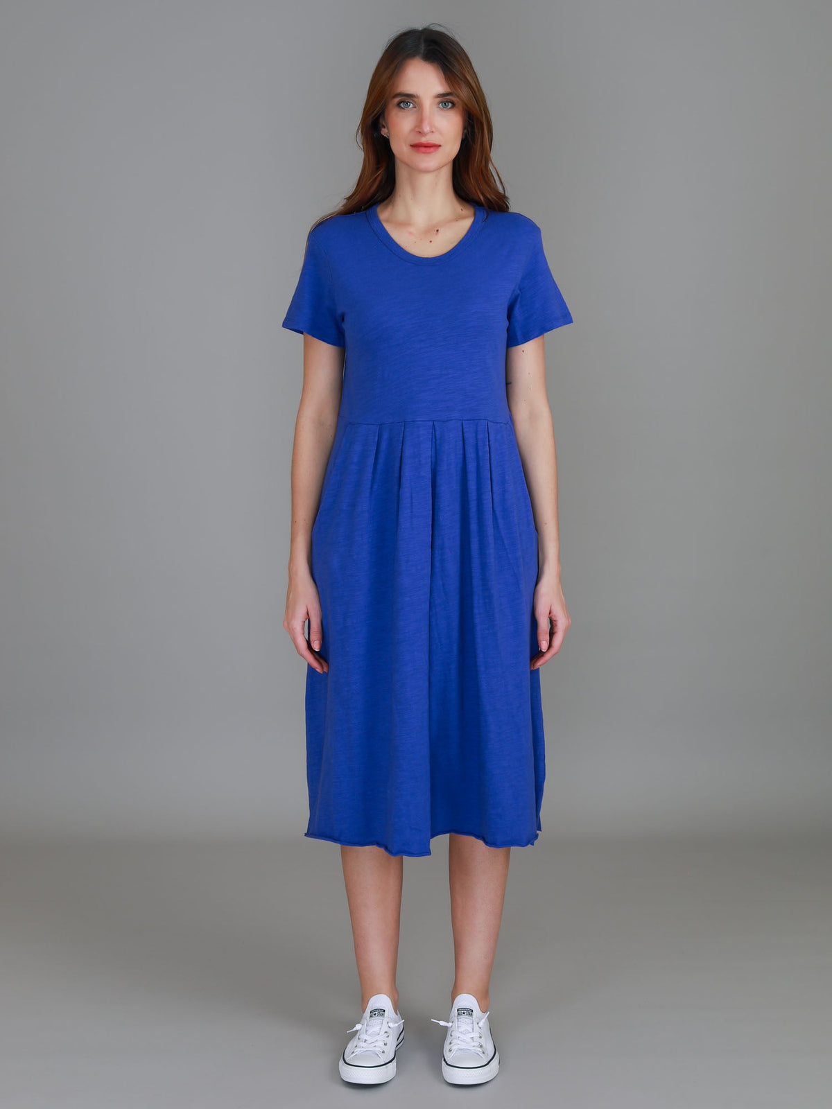 Nala | Women's Midi T Shirt Dress – Cotton Jersey