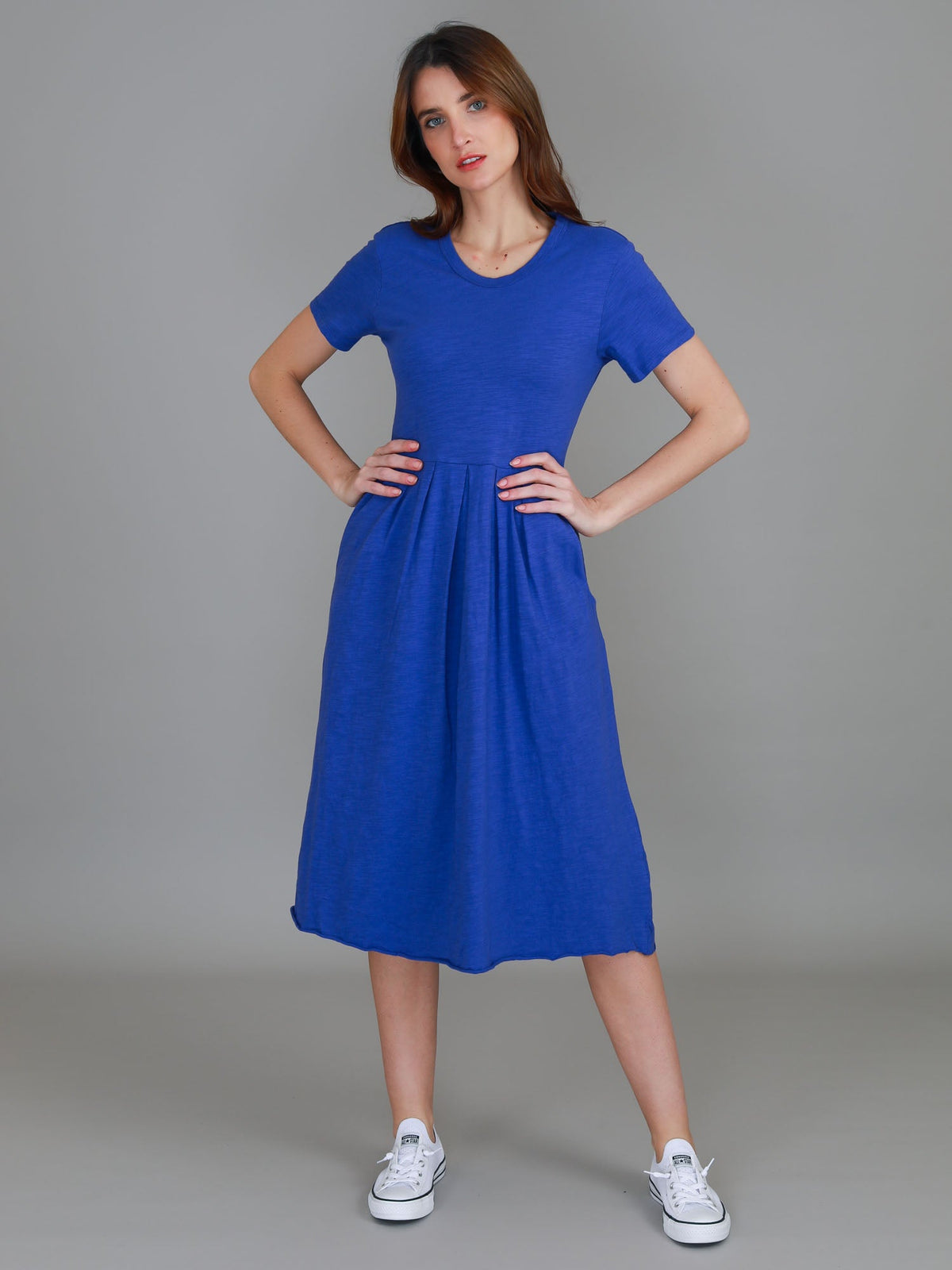 Nala | Women's Midi T Shirt Dress – Cotton Jersey