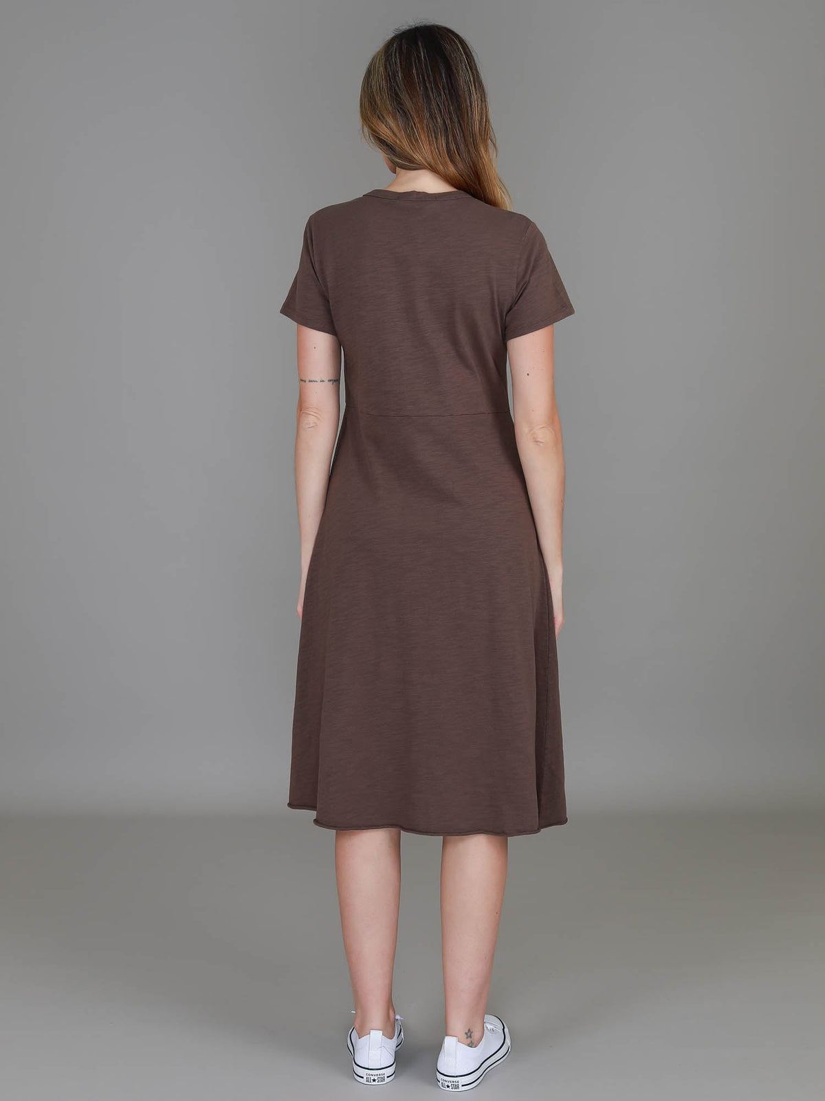 Nala | Women's Midi T Shirt Dress – Cotton Jersey