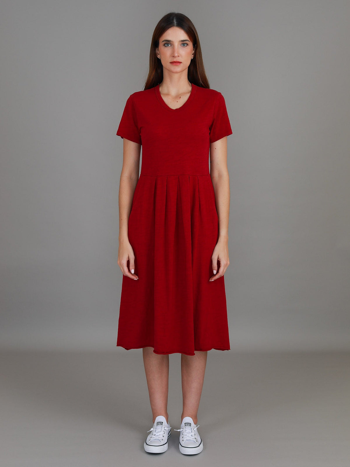 Nala | Women's Midi T Shirt Dress – Cotton Jersey