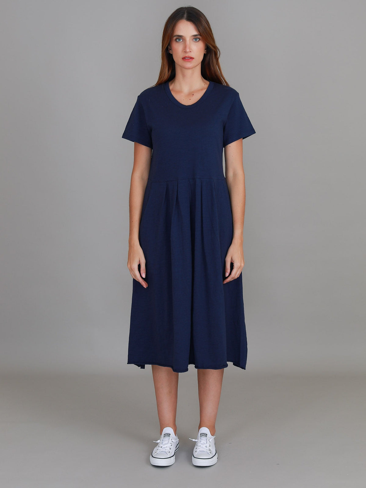 Nala | Women's Midi T Shirt Dress – Cotton Jersey
