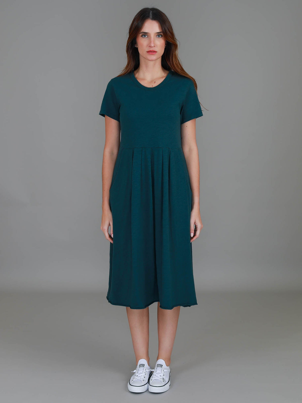 Nala | Women's Midi T Shirt Dress – Cotton Jersey