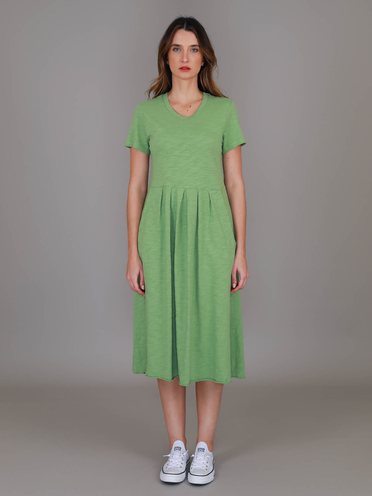 Nala | Women's Midi T Shirt Dress – Cotton Jersey