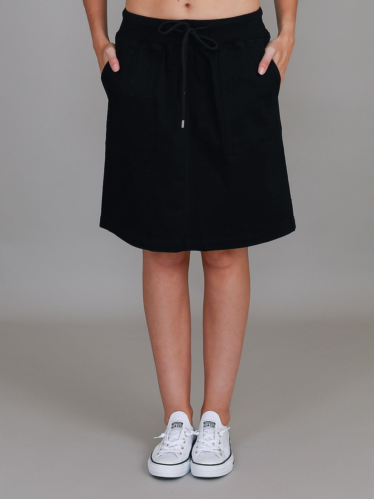 Pisces | Women's Drawstring Chino Skirt – Cotton Twill
