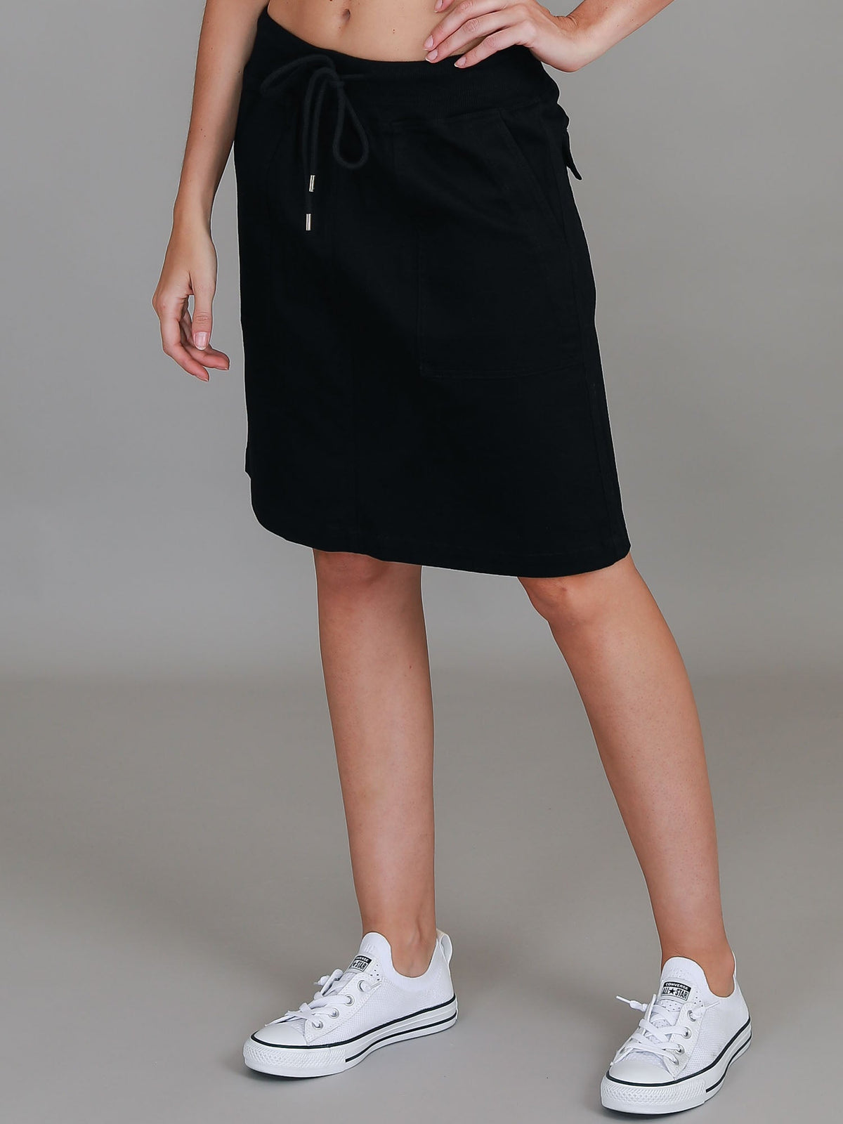 Pisces | Women's Drawstring Chino Skirt – Cotton Twill
