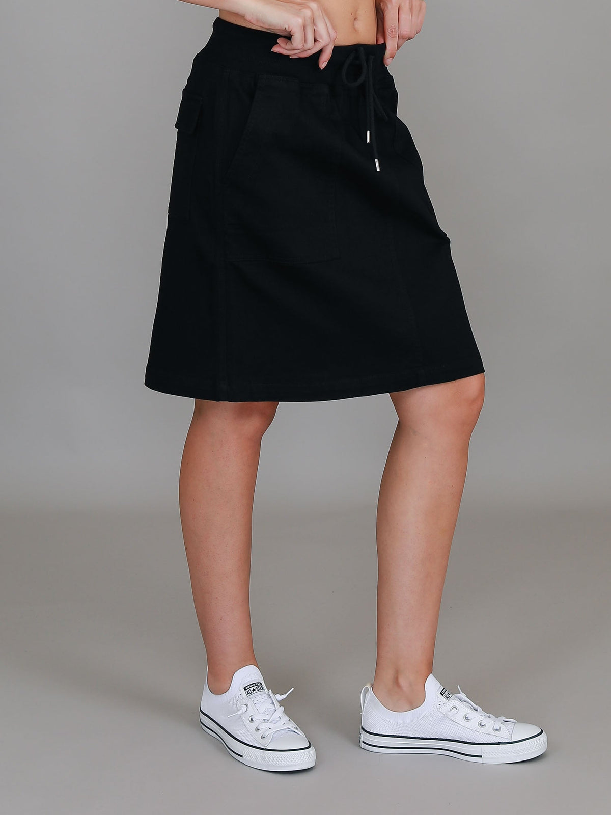 Pisces | Women's Drawstring Chino Skirt – Cotton Twill