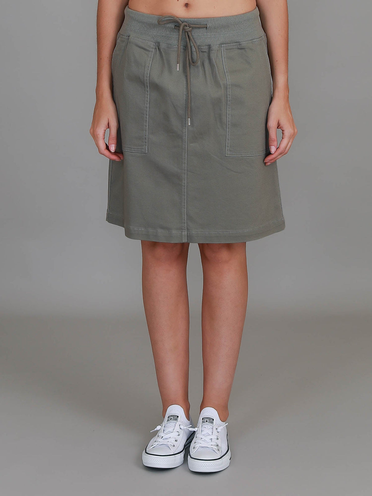 Pisces | Women's Drawstring Chino Skirt – Cotton Twill