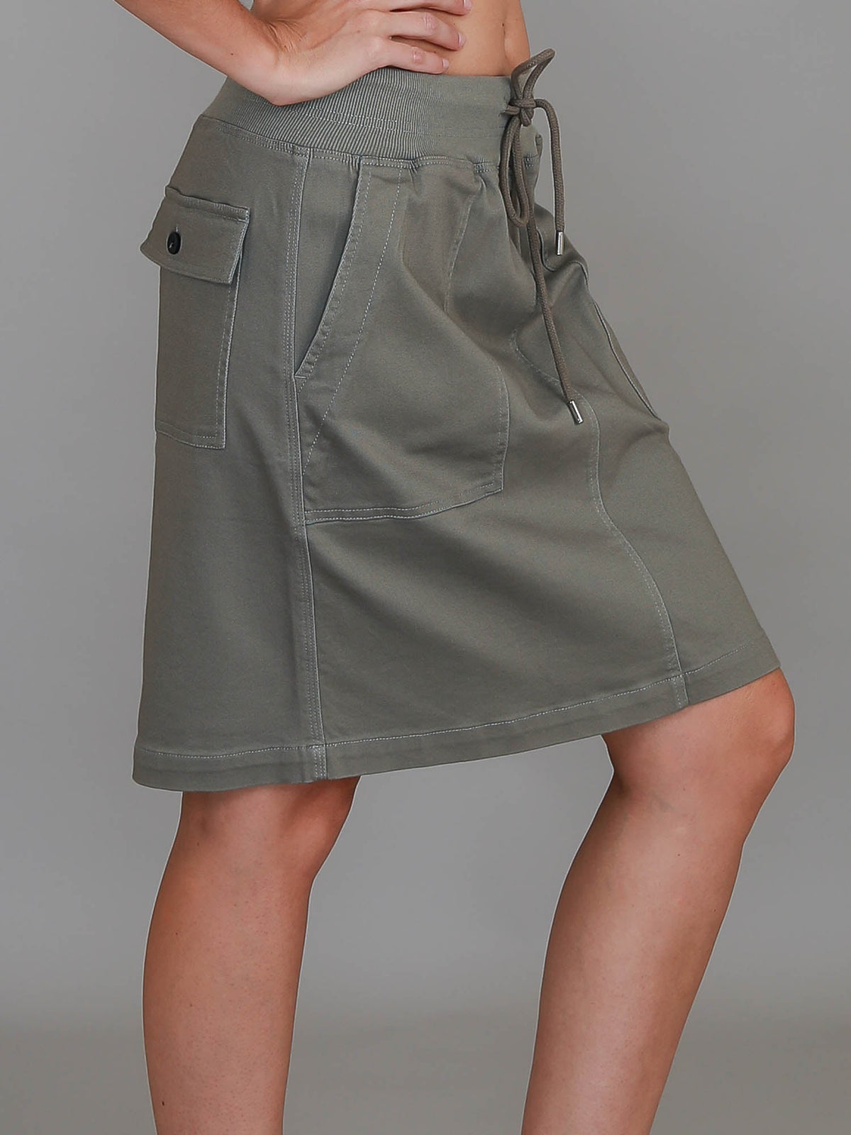Pisces | Women's Drawstring Chino Skirt – Cotton Twill
