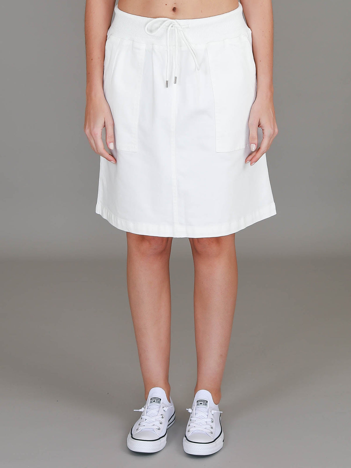 Pisces | Women's Drawstring Chino Skirt – Cotton Twill