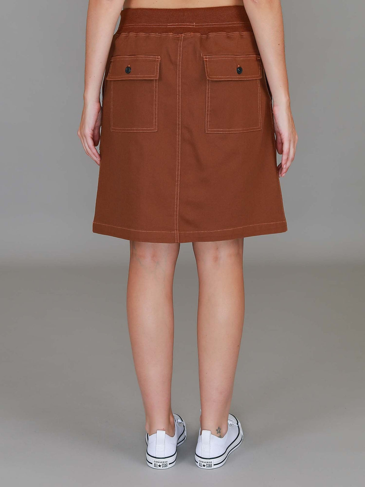 Pisces | Women's Drawstring Chino Skirt – Cotton Twill