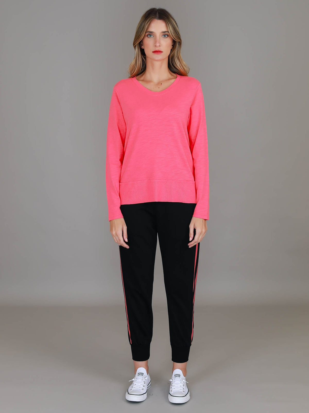 Sonya | Women's Long Sleeve T-Shirt – Cotton Slub Jersey