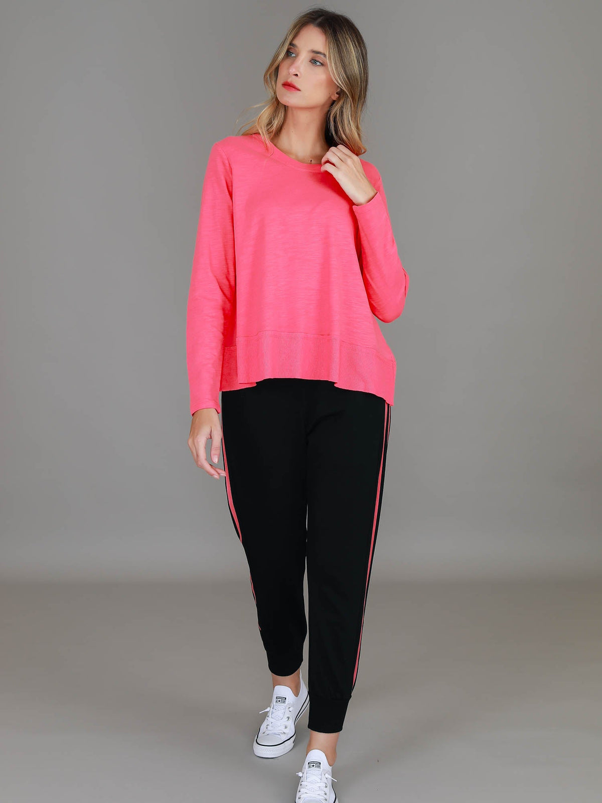 Sonya | Women's Long Sleeve T-Shirt – Cotton Slub Jersey