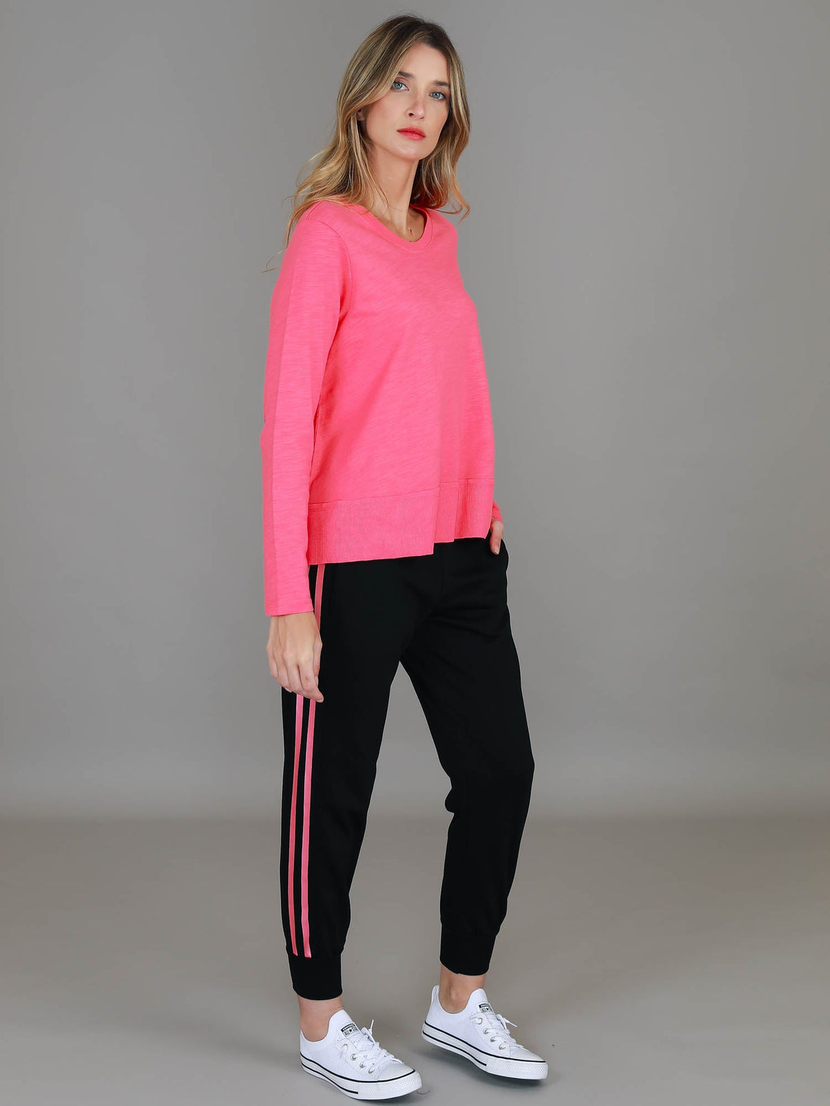 Sonya | Women's Long Sleeve T-Shirt – Cotton Slub Jersey