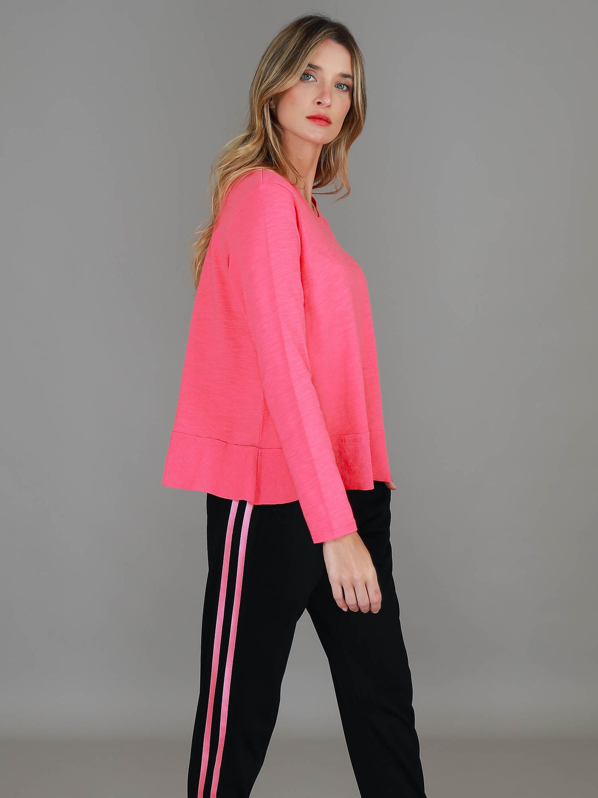 Sonya | Women's Long Sleeve T-Shirt – Cotton Slub Jersey