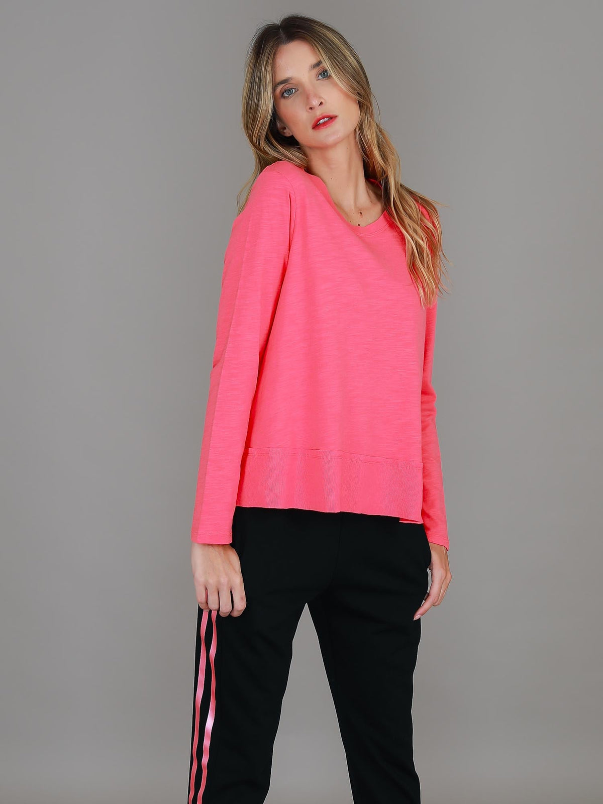 Sonya | Women's Long Sleeve T-Shirt – Cotton Slub Jersey