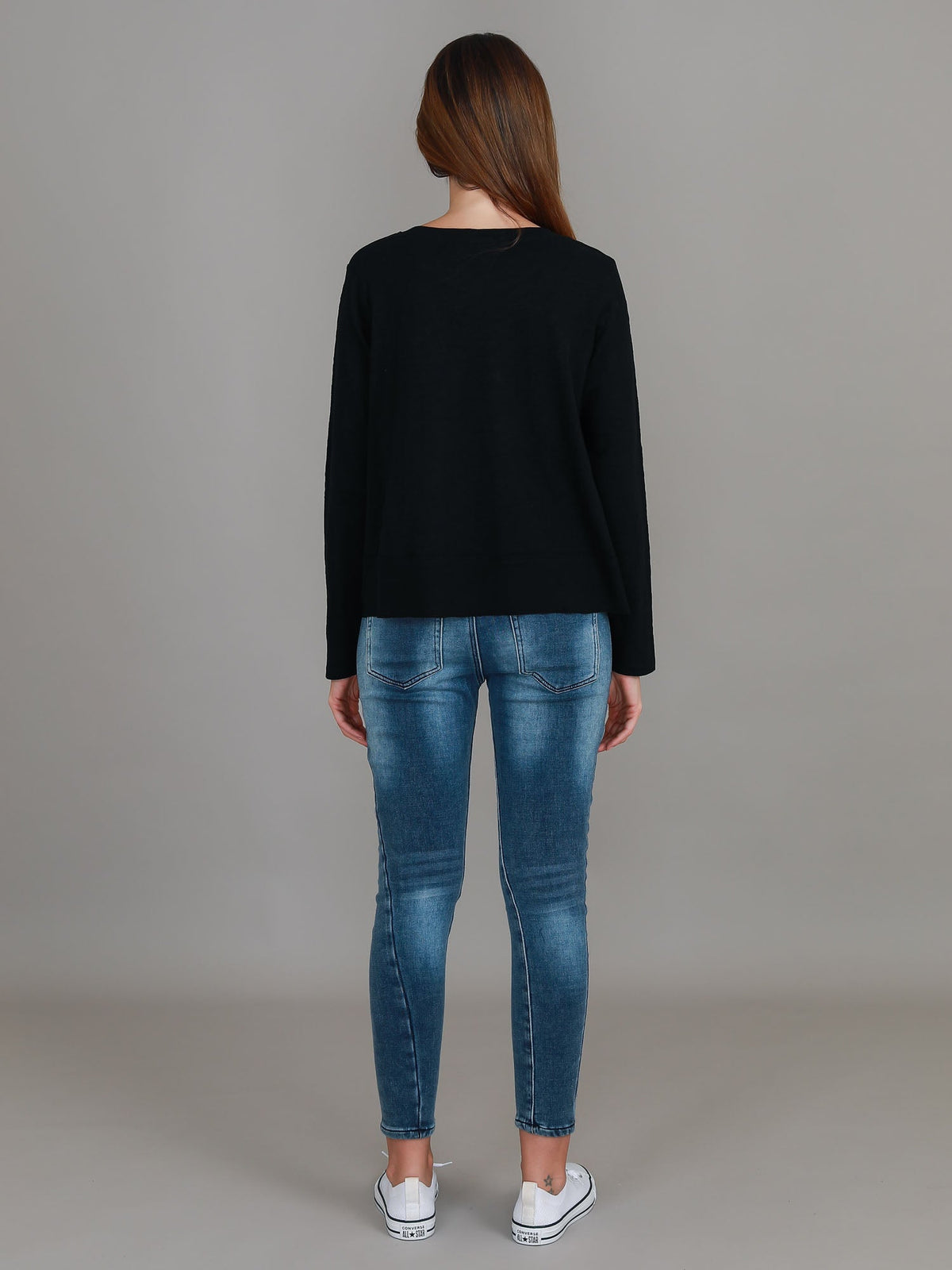 Sonya | Women's Long Sleeve T-Shirt – Cotton Slub Jersey