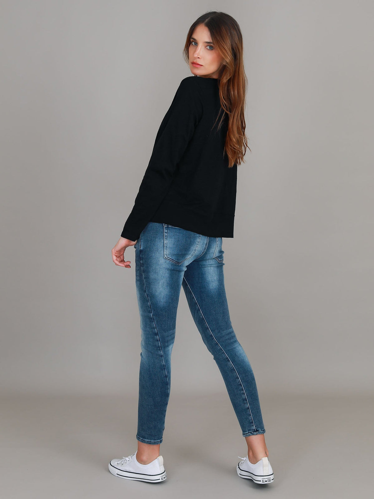 Sonya | Women's Long Sleeve T-Shirt – Cotton Slub Jersey
