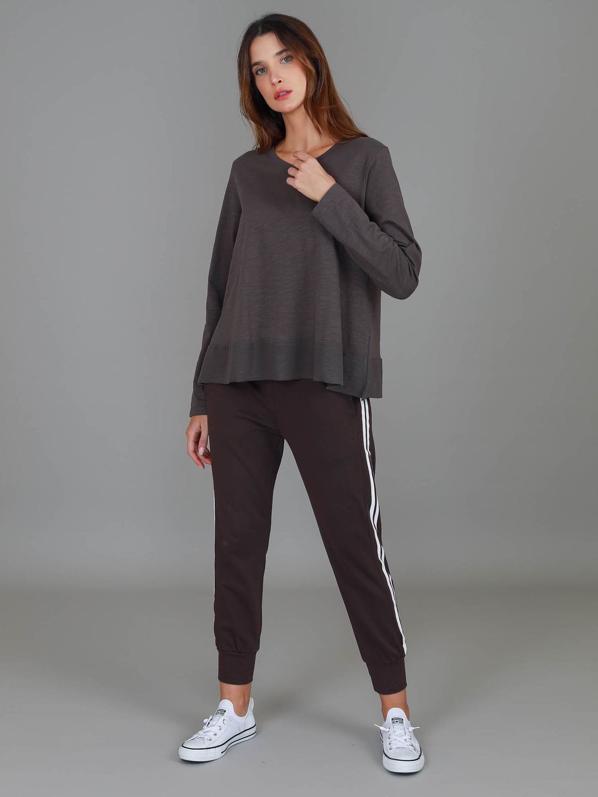 Sonya | Women's Long Sleeve T-Shirt – Cotton Slub Jersey