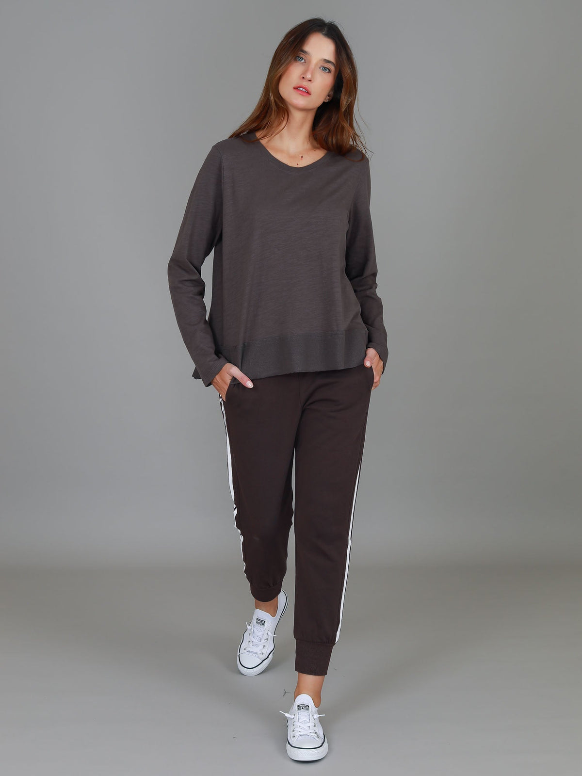 Sonya | Women's Long Sleeve T-Shirt – Cotton Slub Jersey