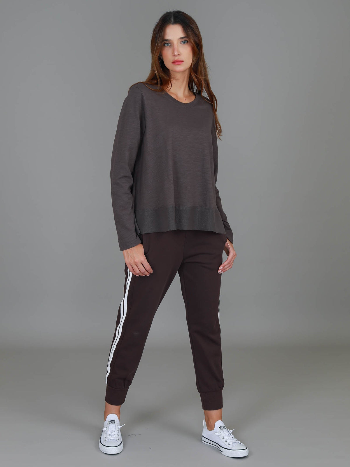 Sonya | Women's Long Sleeve T-Shirt – Cotton Slub Jersey