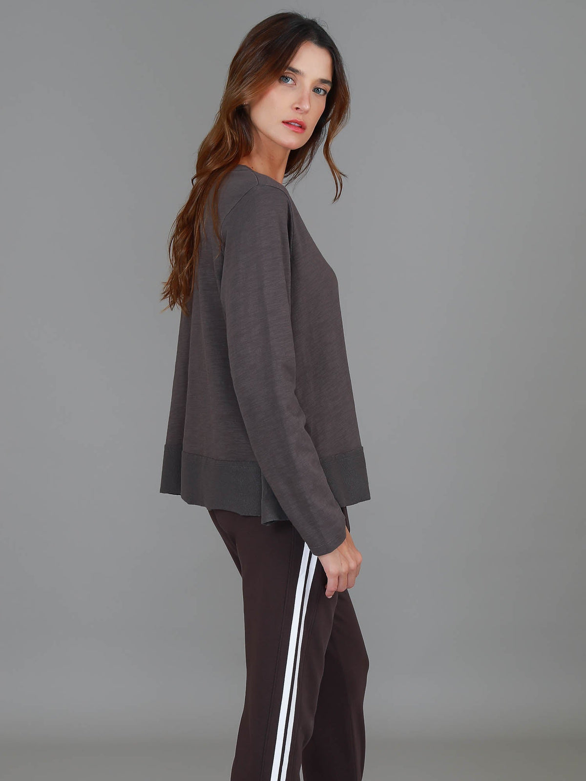 Sonya | Women's Long Sleeve T-Shirt – Cotton Slub Jersey