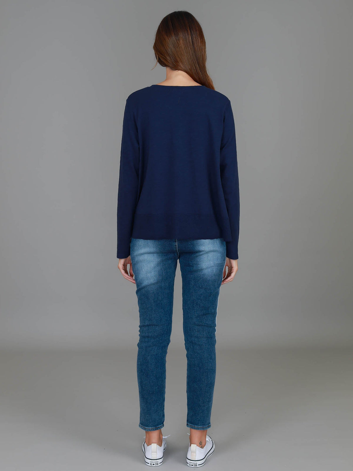 Sonya | Women's Long Sleeve T-Shirt – Cotton Slub Jersey