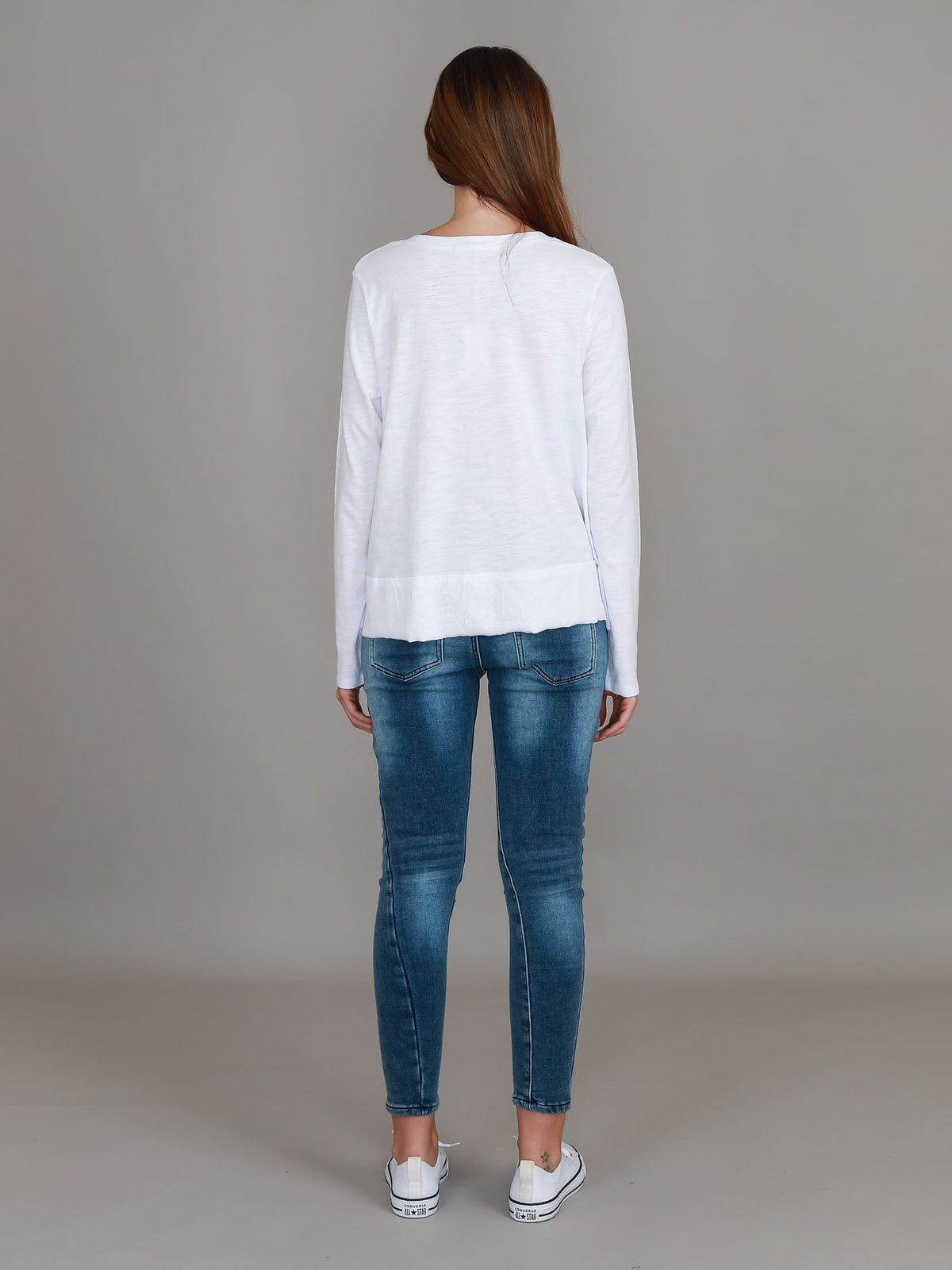 Sonya | Women's Long Sleeve T-Shirt – Cotton Slub Jersey