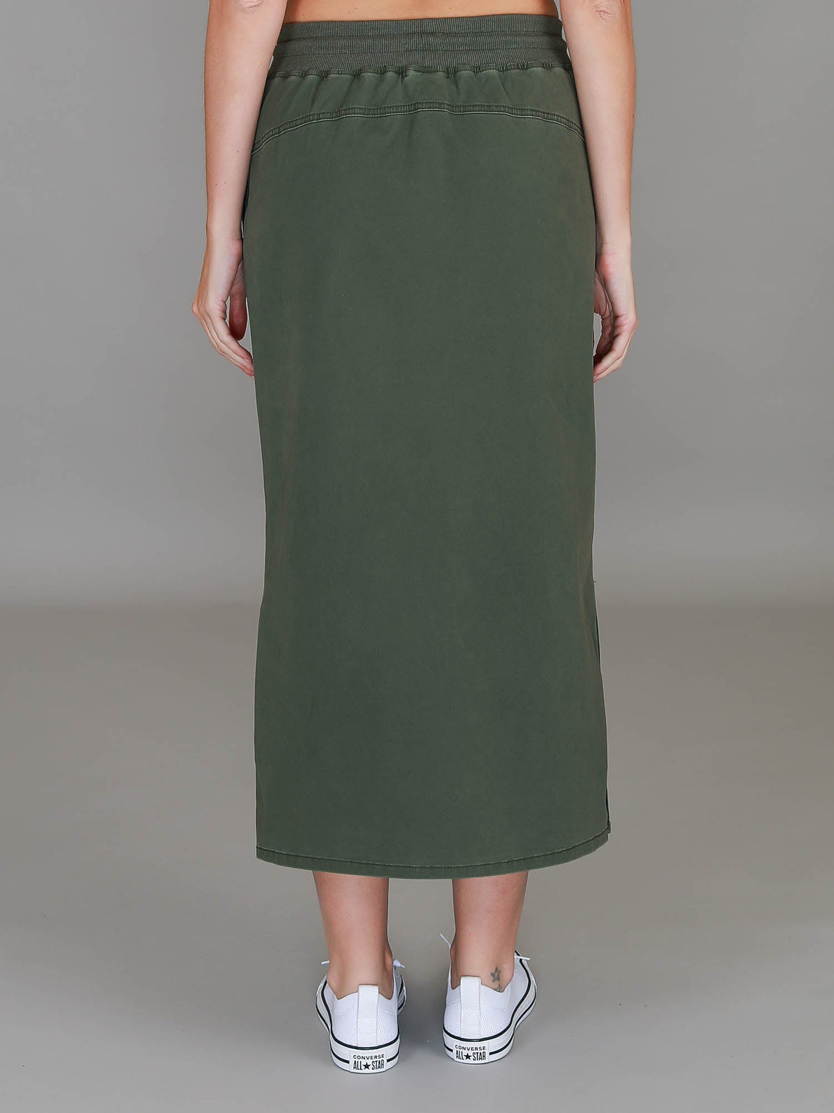 Roberta | Women's Midi Skirt – Cotton Chino