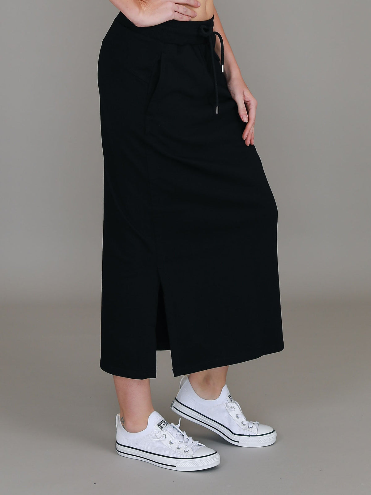 Roberta | Women's Midi Skirt – Cotton French Terry
