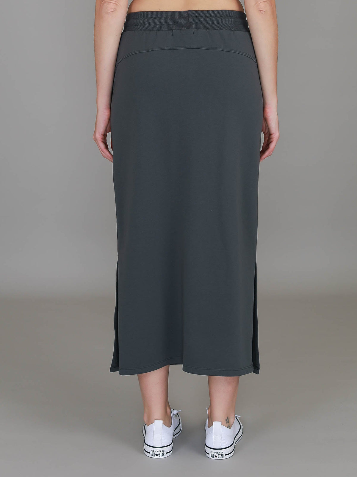 Roberta | Women's Midi Skirt – Cotton French Terry