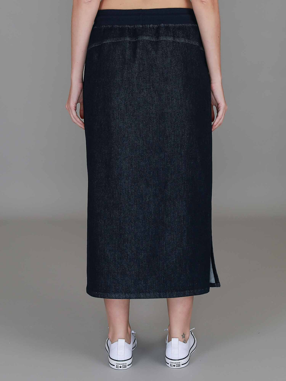 Roberta | Women's Midi Skirt – Denim