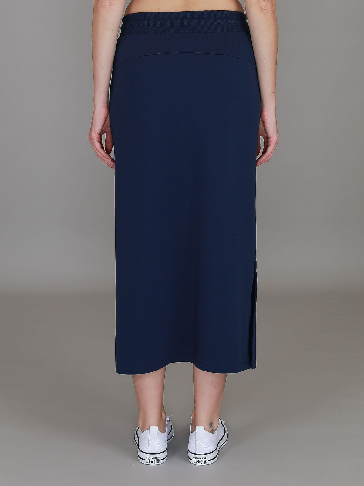 Roberta | Women's Midi Skirt – Cotton French Terry
