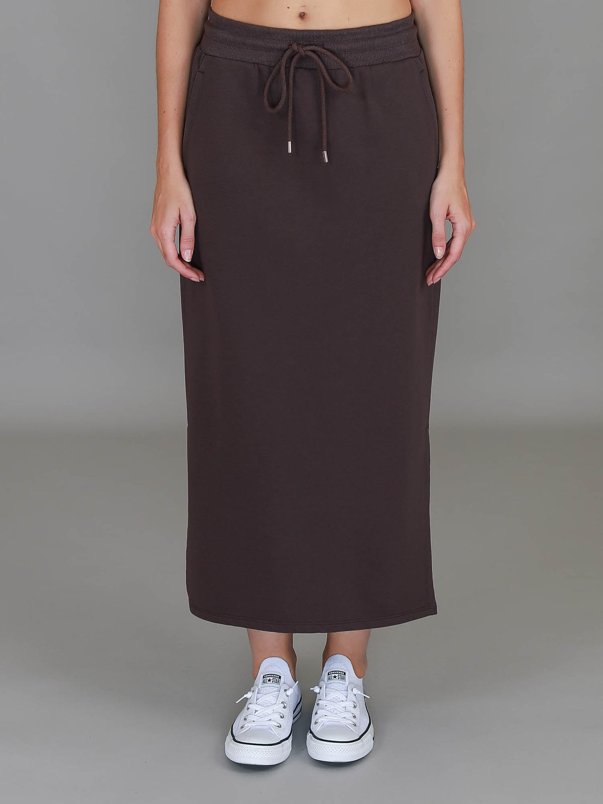 Roberta | Women's Midi Skirt – Cotton French Terry